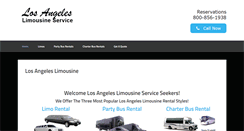 Desktop Screenshot of los-angeles-limousine-service.com