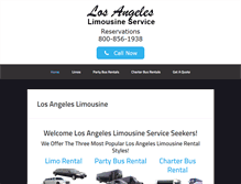 Tablet Screenshot of los-angeles-limousine-service.com